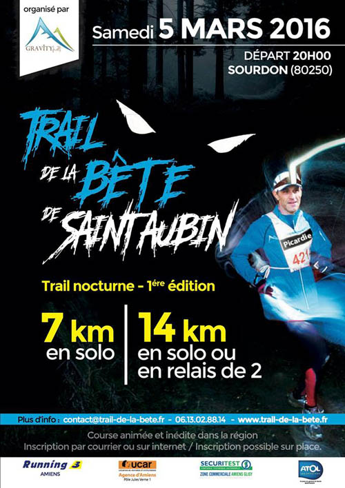 Affiche trail bete saint aubin
